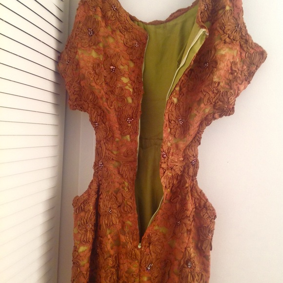 Hand Beaded Evening Dress - Picture 2 of 3